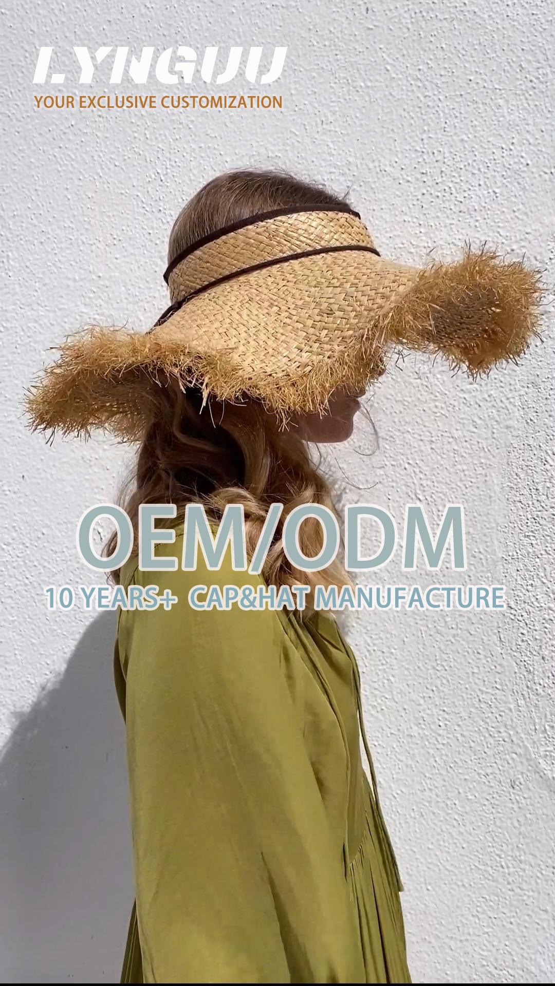 Wholesale Ladies Summer Hats With Wide Brim Embroidered Custom Summer Beach Sun Floppy Paper Straw Hat For Women