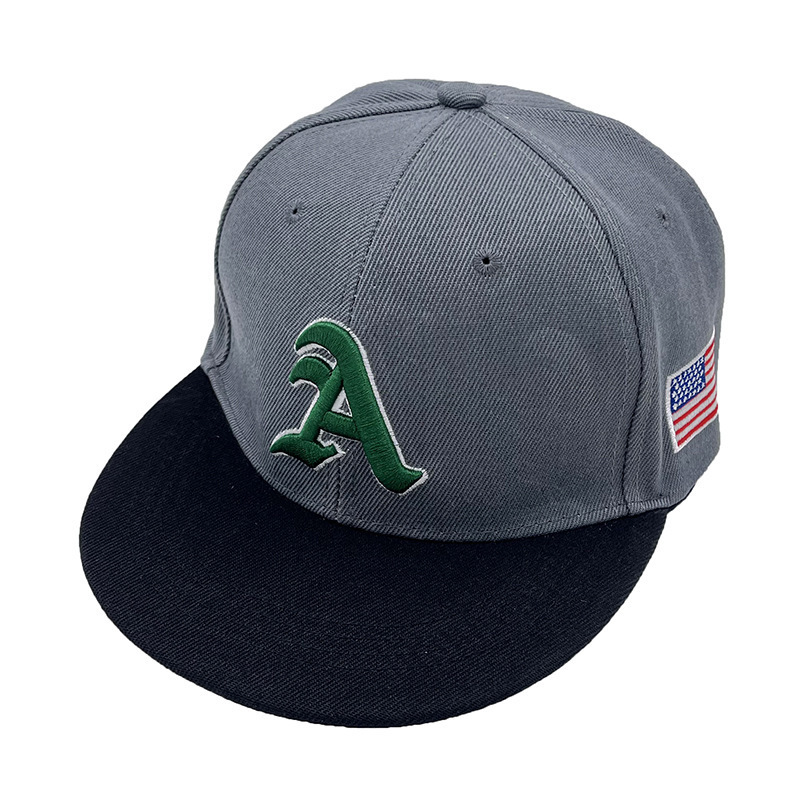 Fashion Hip Hop Sunshade 6-Panel Flat Brim Mixed Color Logo Patches Embroidery Customized Printed Polyester Baseball Cap