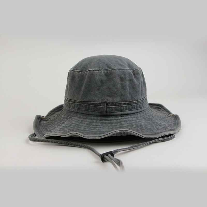 2024 New Fashion Custom Denim Fishing Hiking Camping Garden Farm Hats Protection Brim Bucket Sun Hat For Men And Women