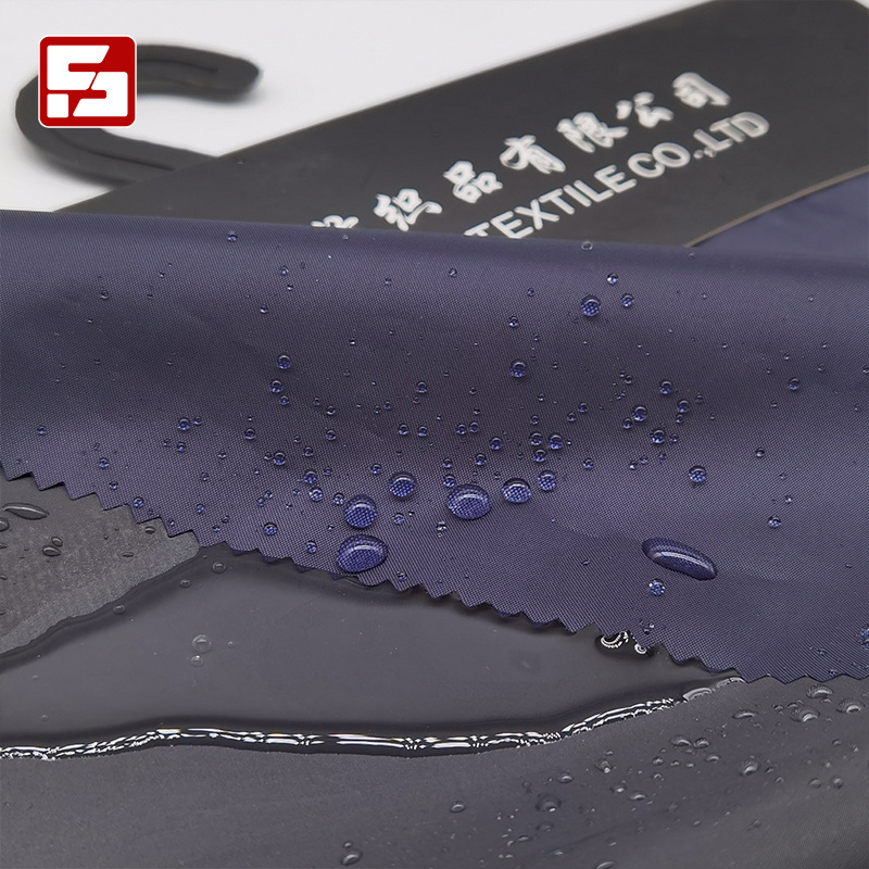 Fabric suppliers taffeta 100% polyester 190t taffeta pvc waterproof raincoat fabric for tent