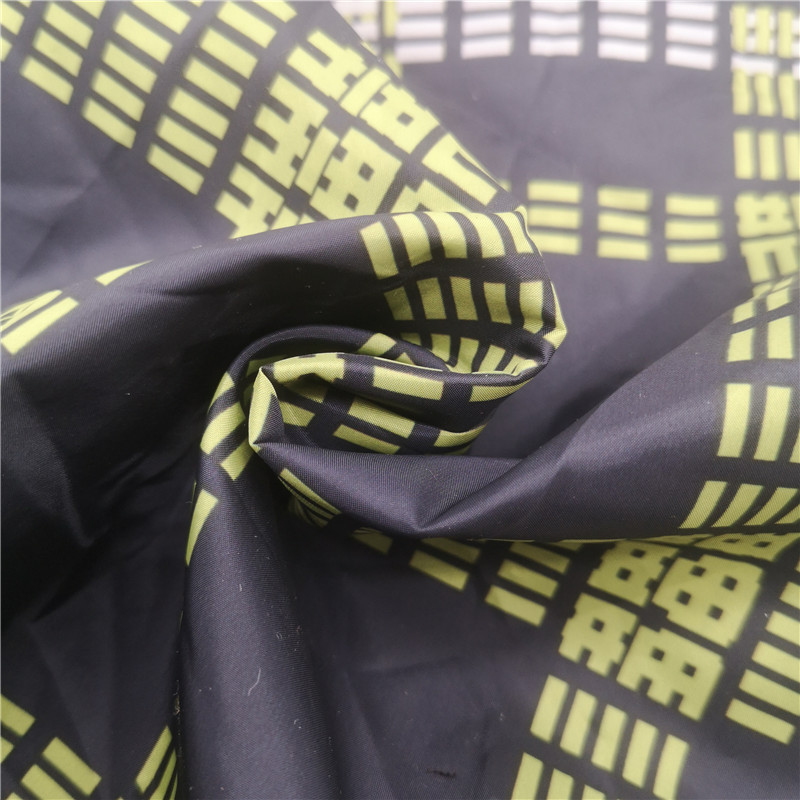 Hot selling 100% polyester tafta waterproof  lining fabric 100% polyester 400t printed taffeta fabric for down jacket fabrics