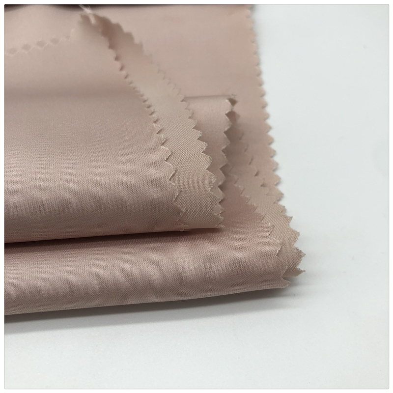 high quality 97% polyester 3%spandex weft stretch satin chiffon fabric for garment