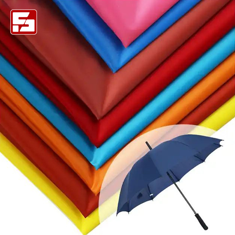 Fabric suppliers taffeta 100% polyester 190t taffeta pvc waterproof raincoat fabric for tent