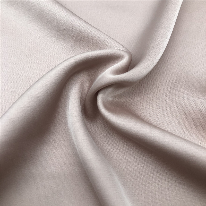 high quality 97% polyester 3%spandex weft stretch satin chiffon fabric for garment