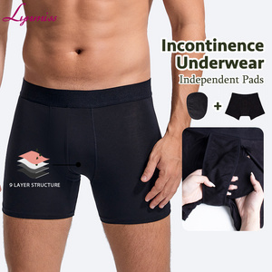 Best Men Bladder Leak Proof Underwear Boxer Reusable Washable Pants Urinary Absorbent Padded Incontinence Panties