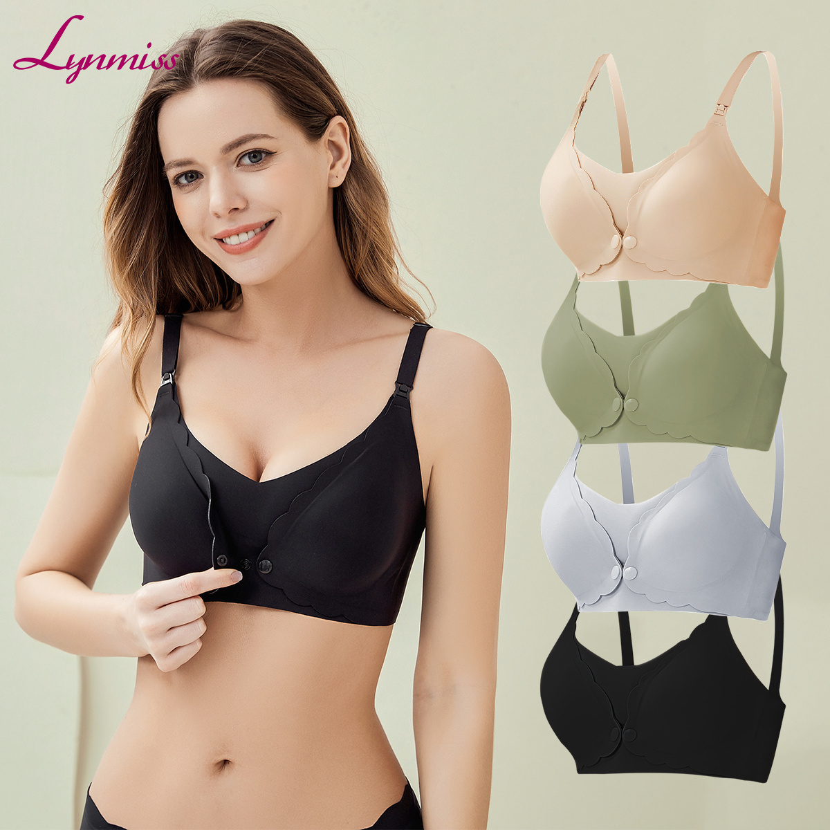 Rushed Custom Oem Odm Maternity Nursing Bras In Stock Items Nonwoven Underwear Maternity Pump Nursing Bra