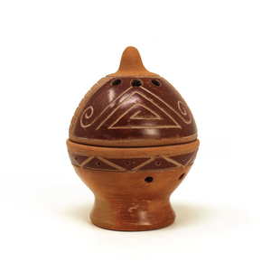 PALOSANTO Incense Burner - Suitable for Cones, Chips, Powder and Resins - Handmade in Ecuador - Terracotta Incense Holder