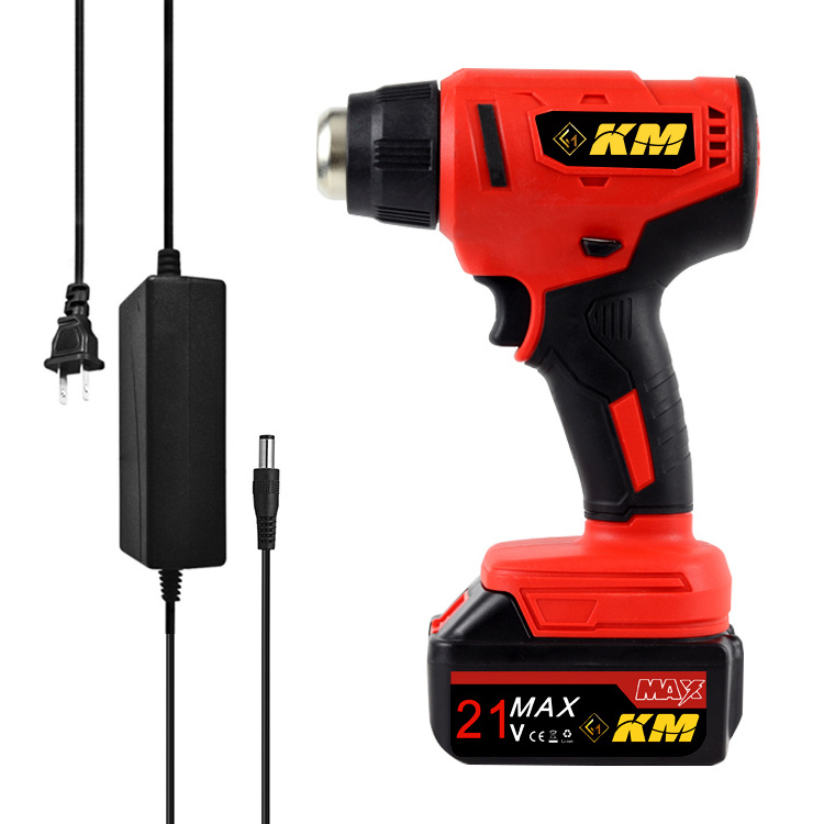 KM Hot Sale Cordless Mini Hot Air Gun Hot air Blower Heat Gun Soldering