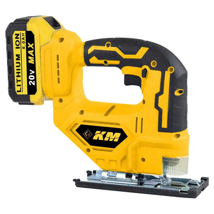 KM Cheap Price 20V Battery Wood Metal Cutter Sawing Machine Portable Cordless Jig Saw