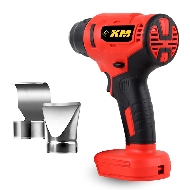 KM Factory Price Lithium-Ion Cordless Heat Gun Hot Air Plastic Welding Gun