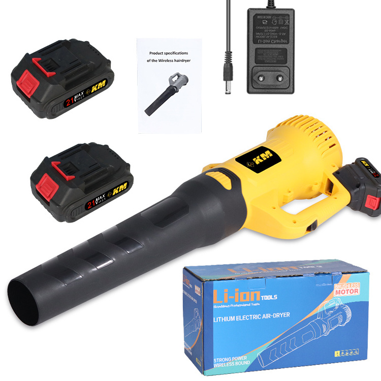 KM Hot Selling Industrial Portable Cordless Leaf Blower Lithium Battery Electric Air Blower Snow Blower