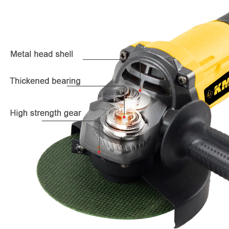 KM Electric Polisher Cutting Machine 21V Lithium-Ion Battery Brushless Cordless Angle Grinder