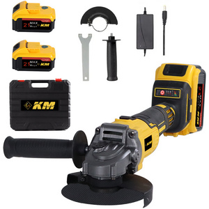 KM Heavy Duty 800W Cordless Small Angle Grinder Portable Handheld Electric Wireless Angle Grinder