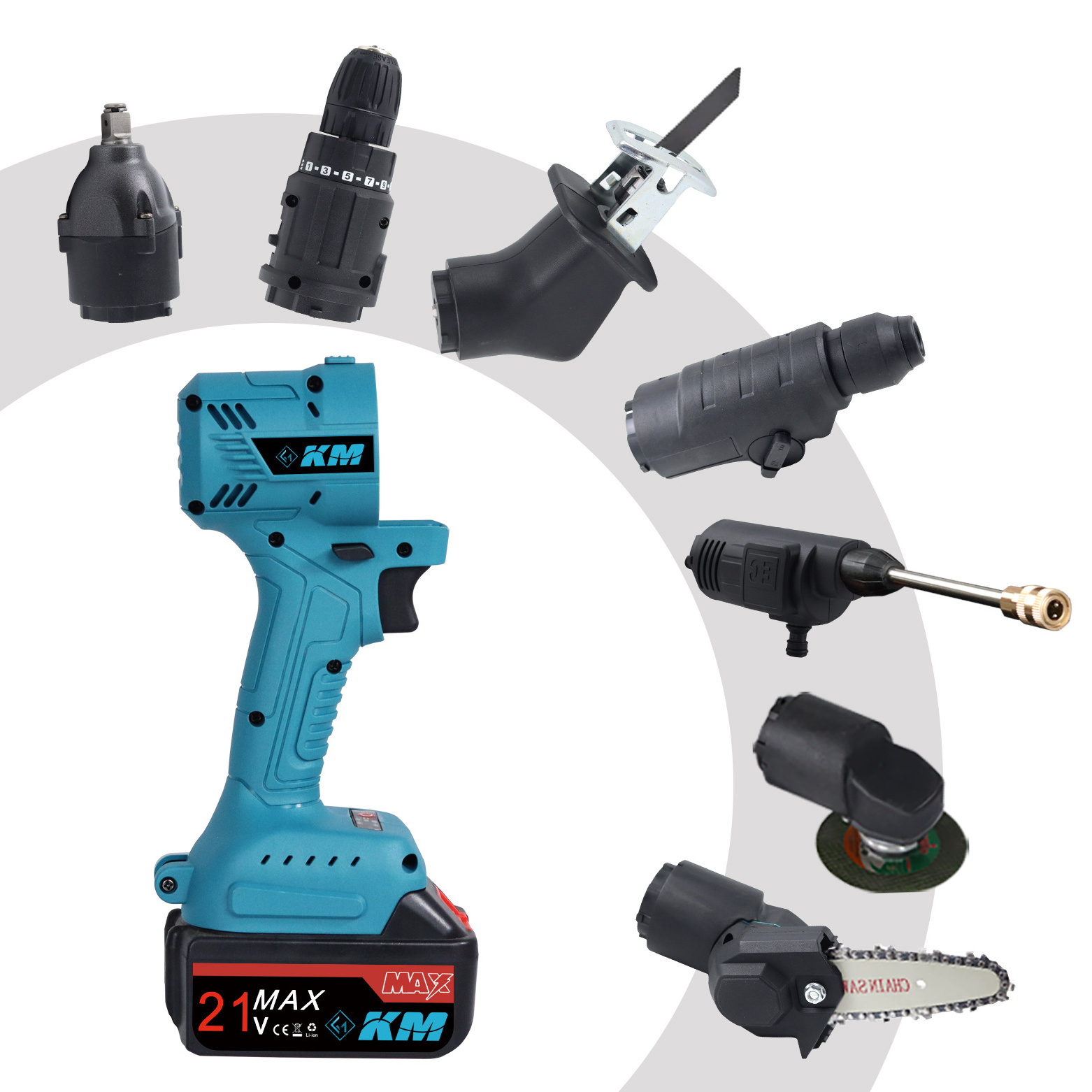 KM 18V 20V  24V 48V Cordless Combo Kit Electrical Tools for Electrician Hand Tool