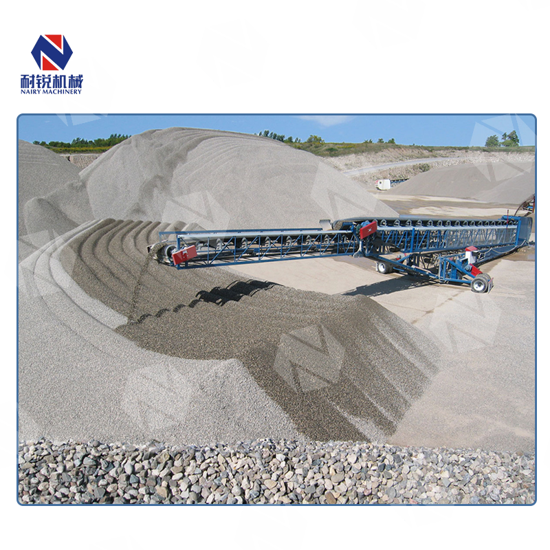 Material Mobile Stacker Reclaimer Equipment Rubber Belt Conveyor System Bulk Handling Conveyor