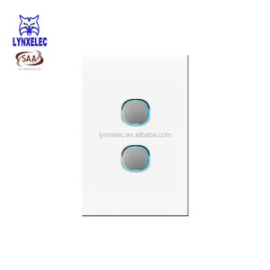 Glass panel 250V 16A 2 way push button switch