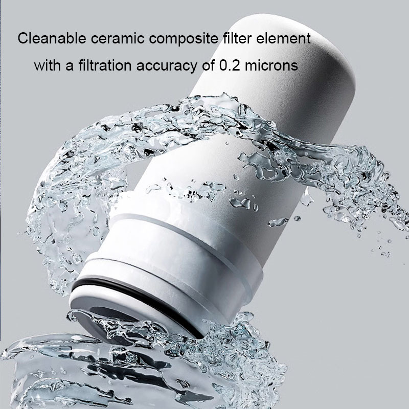 Lynzo Free Sample Faucet Tap Water Filter Transparent Housing Ceramic Cartridge Water Purifier Filter Tap