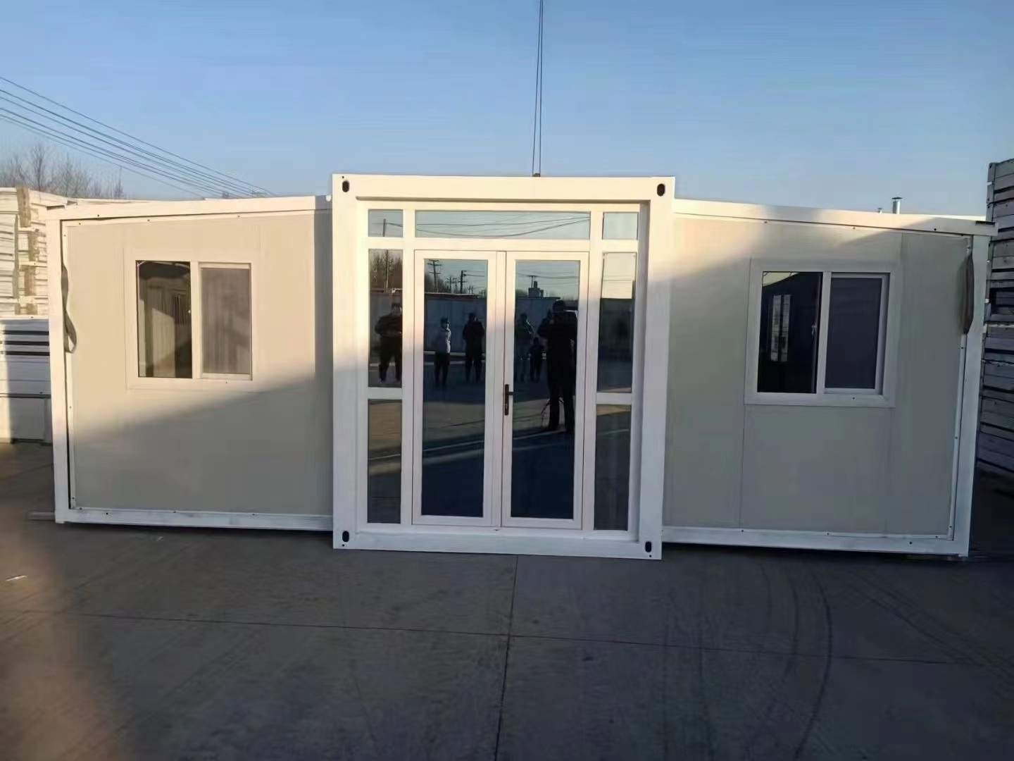 20ft 40ft tiny modular mobile homes prefab expandable container house with light steel structure frame