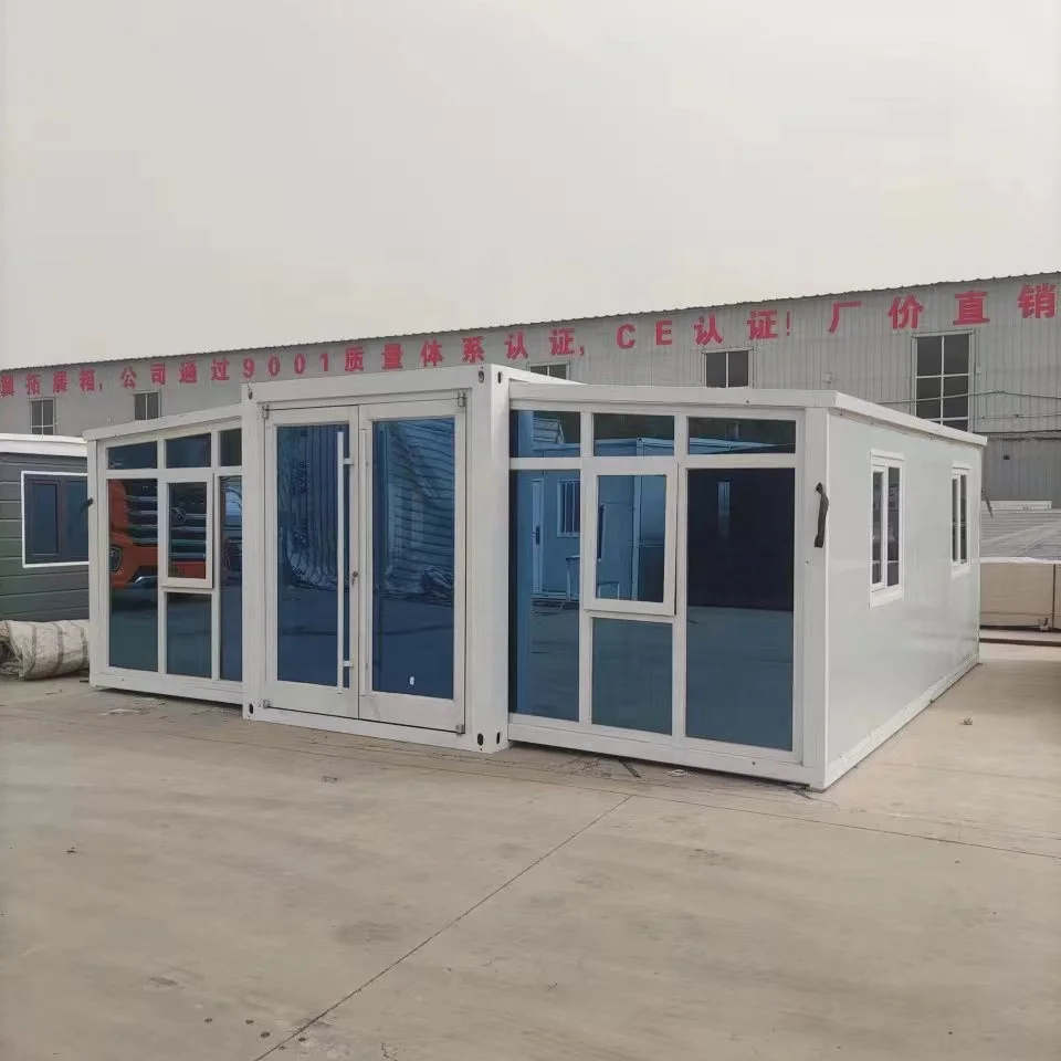 20ft 40ft tiny modular mobile homes prefab expandable container house with light steel structure frame