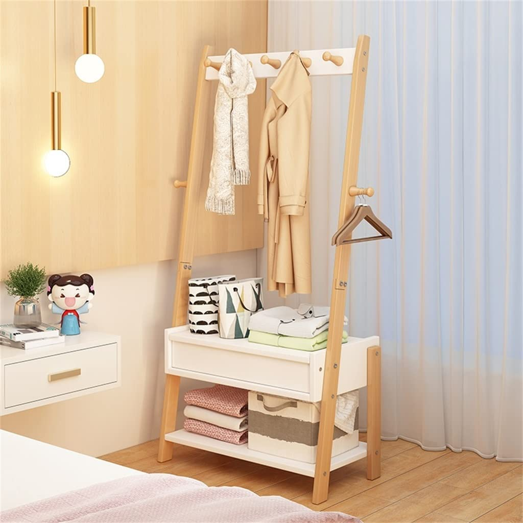 Wholesale custom wall moveable pins mounted wood hooks entryway coat rack with storage