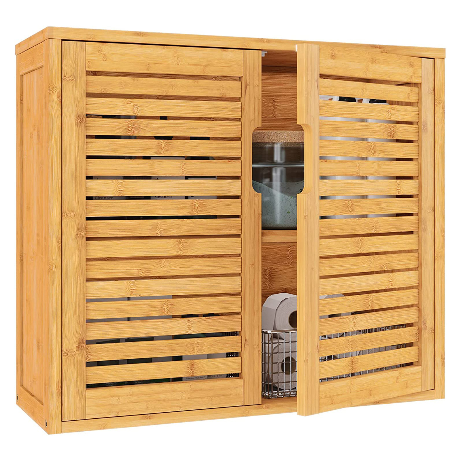 Affordable daily household use bamboo solid wood sets kitchen modern furniture cabinet door