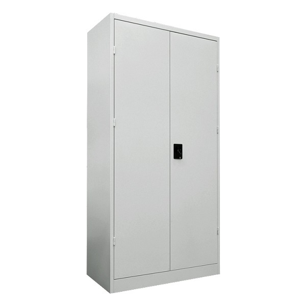 Industrial metal file documents storage cabinet full height glass swing 2 door cupboard locking Steel Filing Cabinet