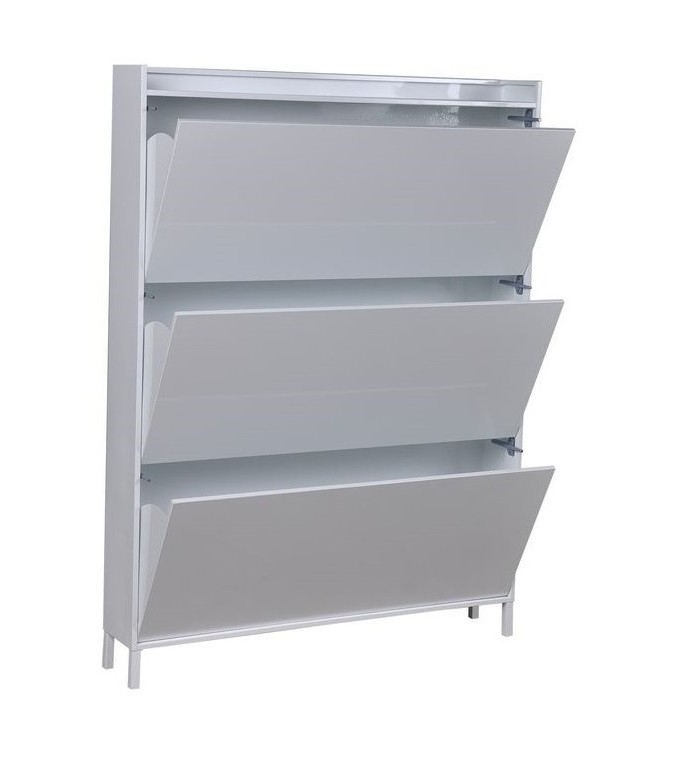 Hot sale modern style wholesale price 2/3 layer metal thin grey storage shoe rack cabinet