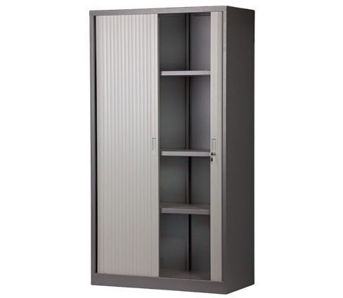 Australia hot sale KD tall steel tambour door cupboard filing cabinet for office area used