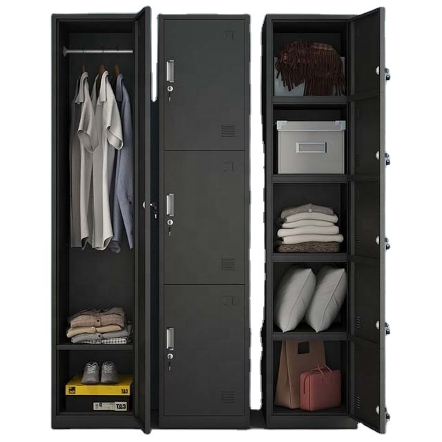 Office Hospital Wardrobe Locker Steel Almari Armoire Metal Wardrobe Locker 4 Door Lockers for Changing Room