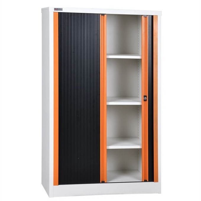 High quality office  furniture steel lockable rolling shutter door storage metal cabinet