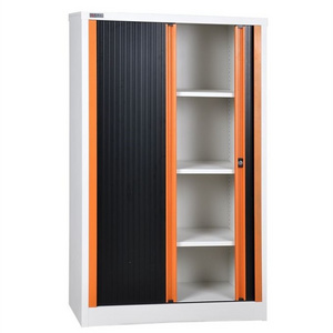 High quality office  furniture steel lockable rolling shutter door storage metal cabinet