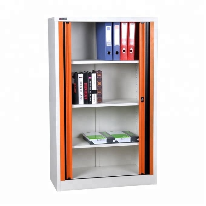 High quality office  furniture steel lockable rolling shutter door storage metal cabinet