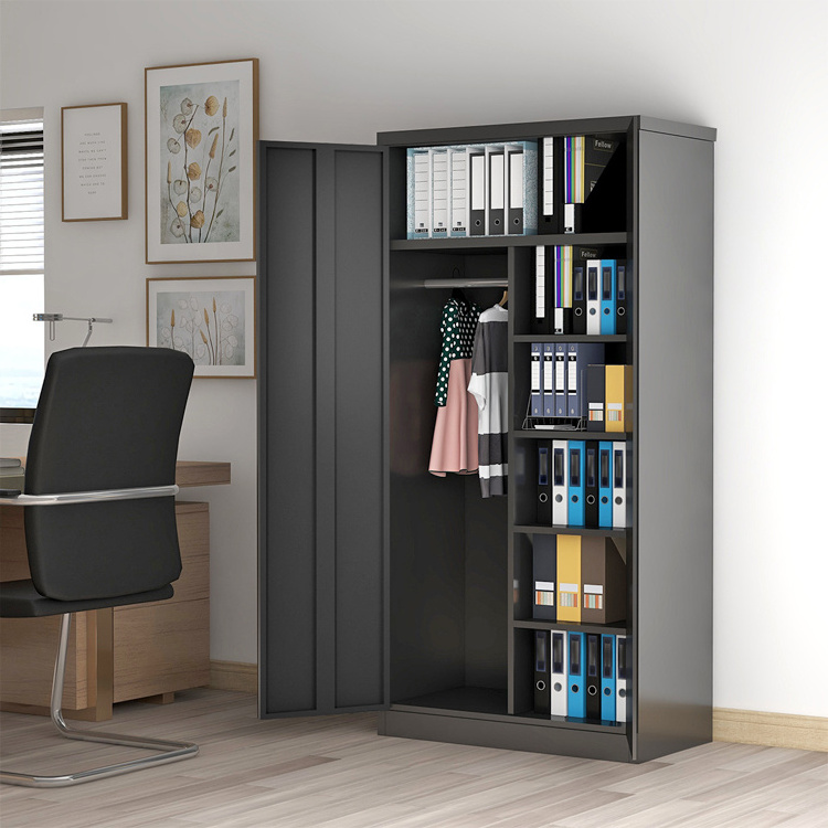 Steel office staff storage wardrobe storage Cabinet Steel Garage Storage Cabinet Locker