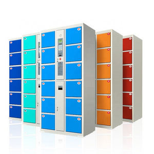 Fingerprint delivery intelligent gym outdoor parcel locker system digital electronic steel smart metal storage lockers