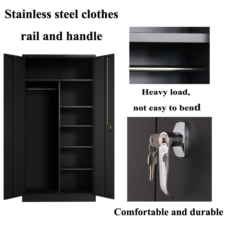 Steel office staff storage wardrobe storage Cabinet Steel Garage Storage Cabinet Locker