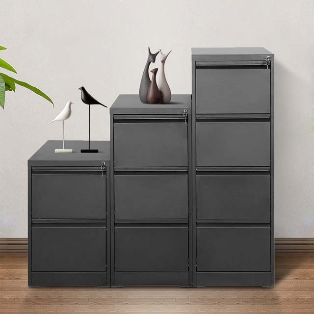 Easy assembled office steel storage lateral file cabinet vertical metal 4 drawer filing cabinet