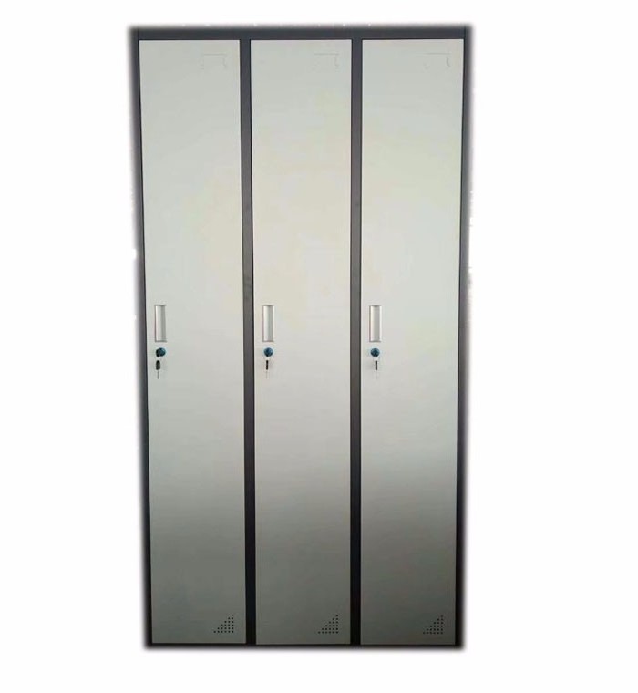 Gym Steel 3-door locker without screw 3 doors locker cabinet large steel metal storage locker