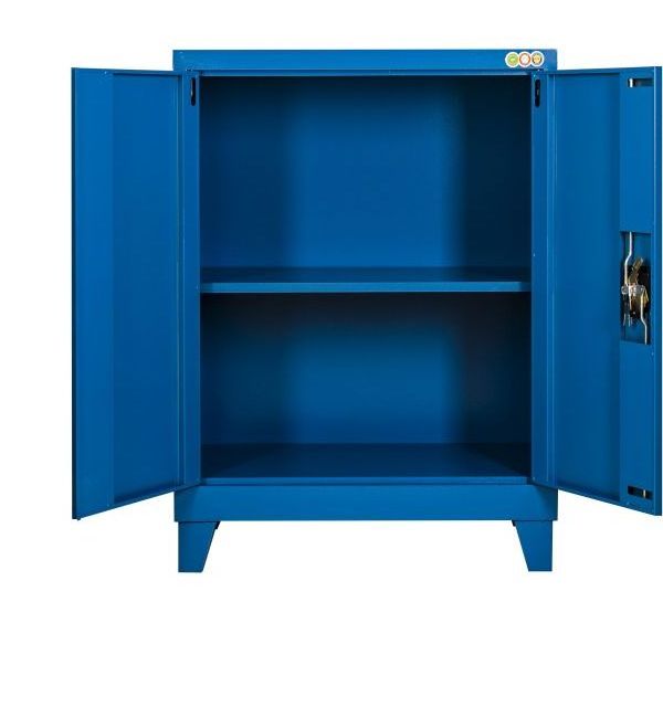 Small metal steel heavy duty storage work bench workshop garage tool cabinet