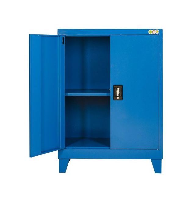 Small metal steel heavy duty storage work bench workshop garage tool cabinet