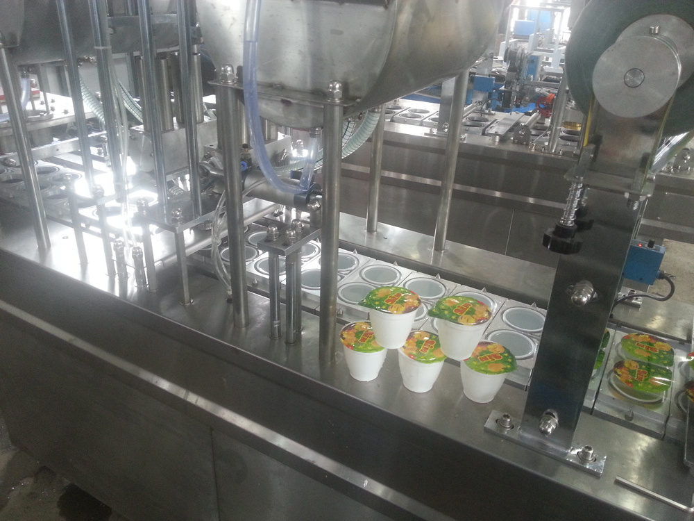 Cup Filling Automatic Ice-cream/yogurt/water Cup Filling and Sealing Machine Plastic Food Beverage Electric