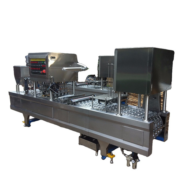 Automatic Liquid Dispenser Jelly Mayonnaise Yogurt Curd Ketchup Plastic Cup Filling And Sealing Machine Factory Price