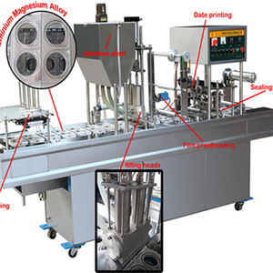 Cup Filling Automatic Ice-cream/yogurt/water Cup Filling and Sealing Machine Plastic Food Beverage Electric