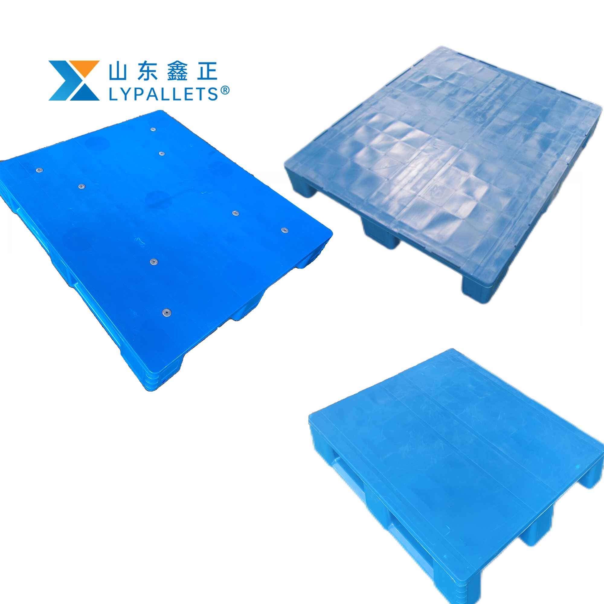 HDPE Heavy Duty 1200 x 1000 mm Plastic Pallet for Food Pharmaceutical Industry Hygienic Steel Warehouse Pallet