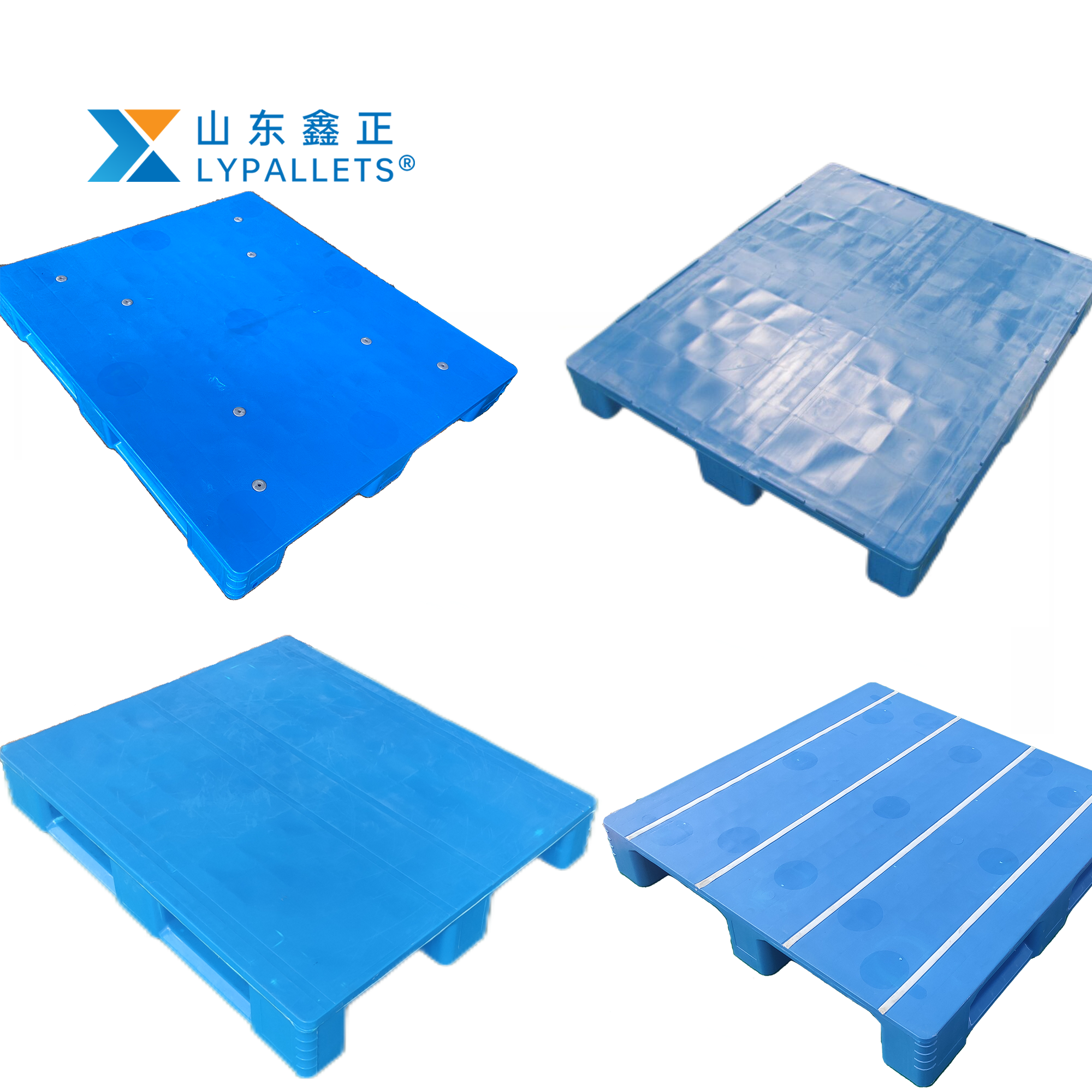 HDPE Heavy Duty 1200 x 1000 mm Plastic Pallet for Food Pharmaceutical Industry Hygienic Steel Warehouse Pallet