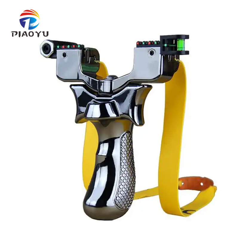 New resin 98K slingshots 360-degree rotating sling shot outdoor high-precision laser aiming flat rubber band slingshot