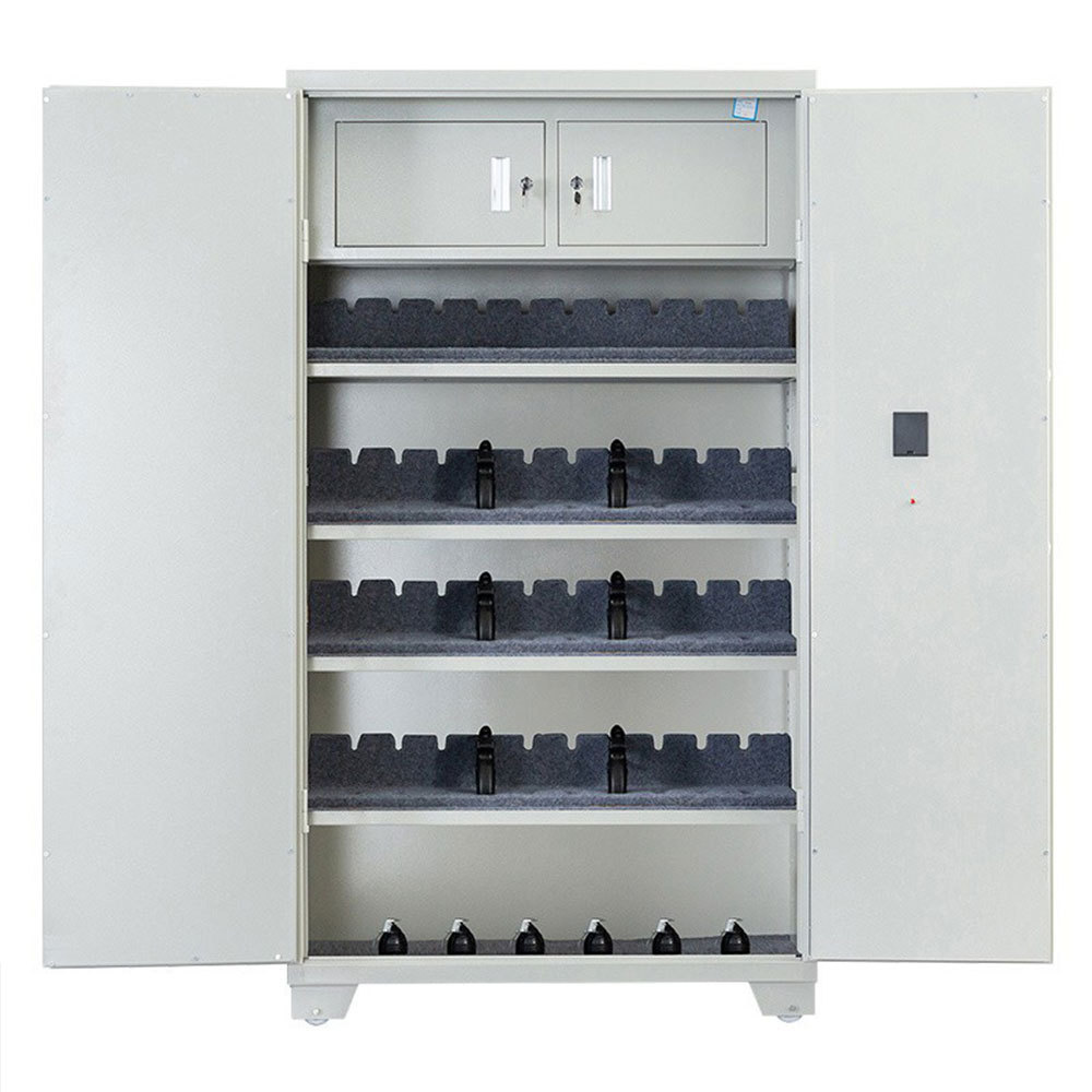 Wholesale Portable Locked Metal Gun & Ammo Storage Cabinets - Fingerprint Access Safes with Fireproof Shelves