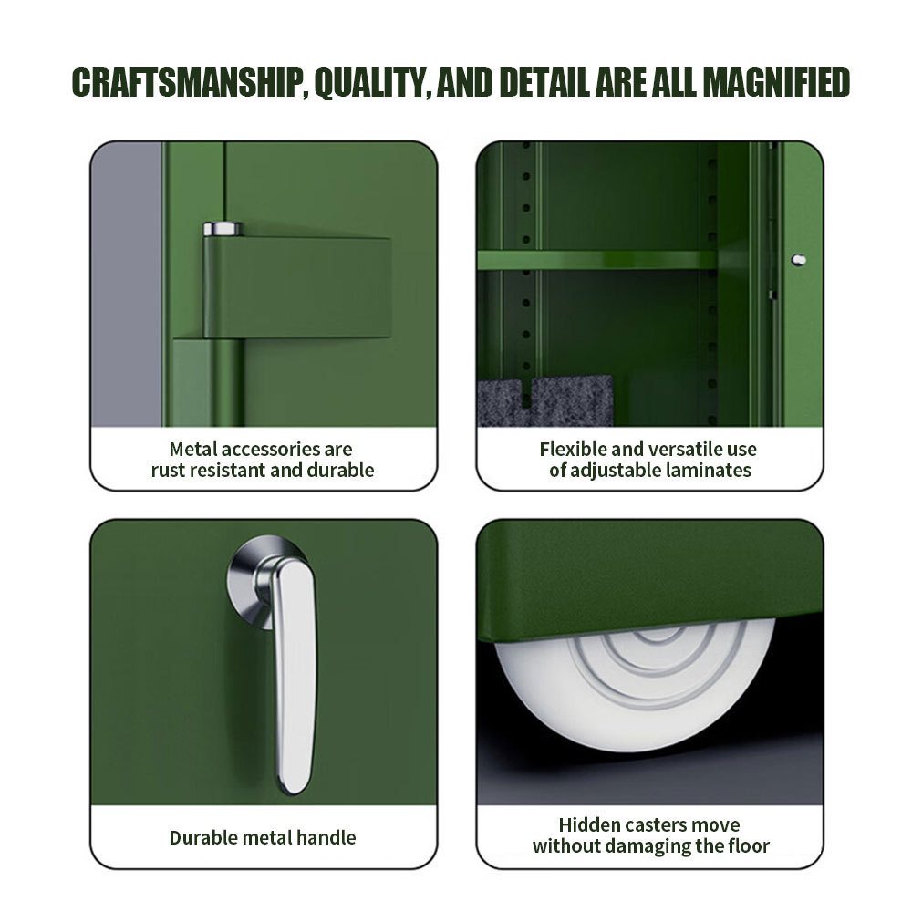 Digital Biometric Gun Safes - Heavy Duty Metal Storage Lockers with Hidden Cabinet for Firearms & Ammo