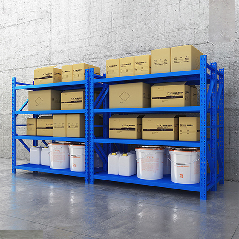 Adjustable Boltless Metal Shelves & Racks - Medium Duty Warehouse Storage System for Efficient Organization