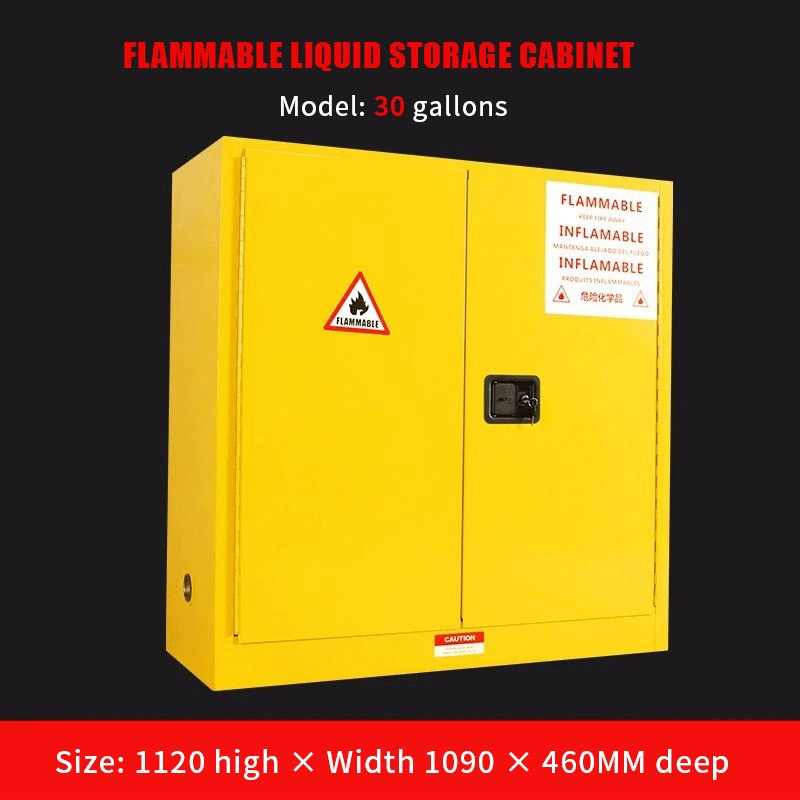 Industry-Standard Design Lab Furniture: 60 Gal Steel Explosion-Proof Fire Safety Cabinet for Flammable Chemical Storage