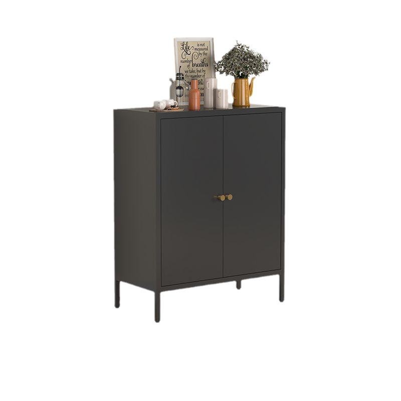 Luxury Furniture - Dining & Living Room Sideboard Buffet Cabinet with Glass Door Wine Display & Metal Storage